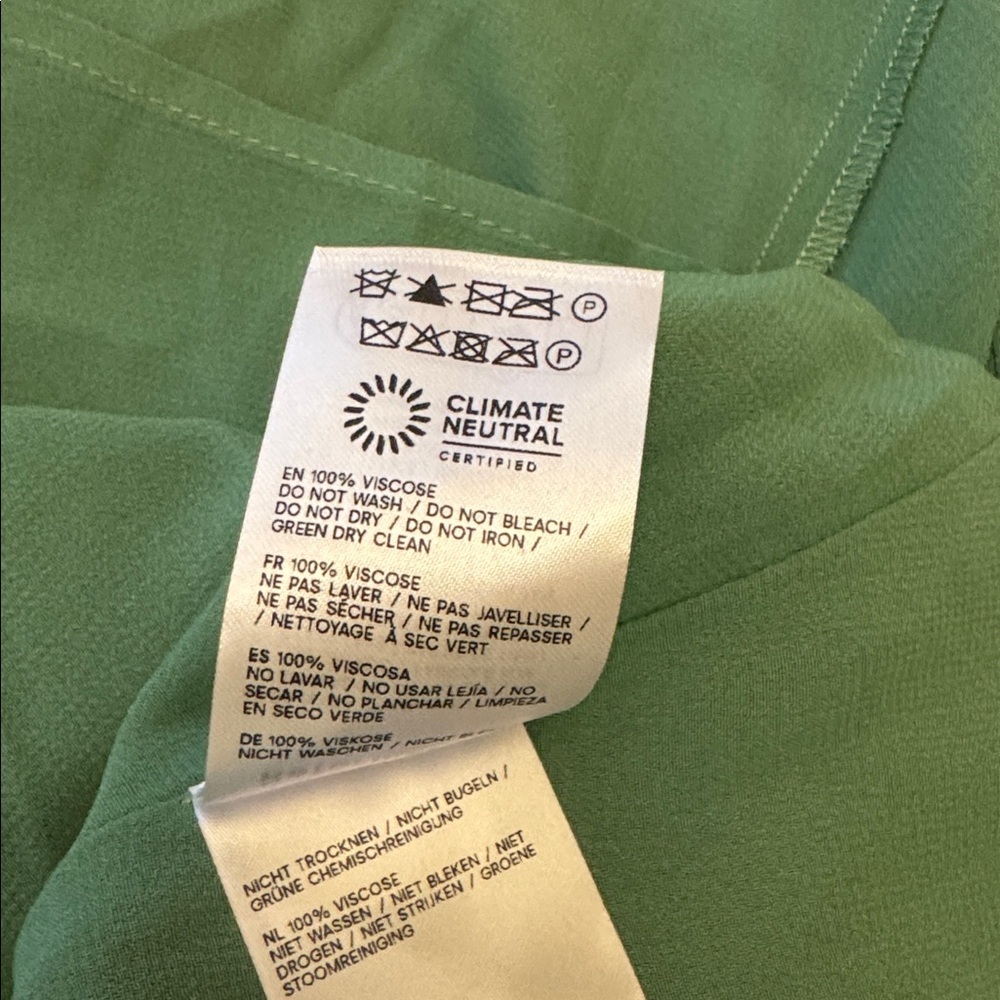 Reformation Eridania Dress Green - Size 2 - Picture 3 of 6
